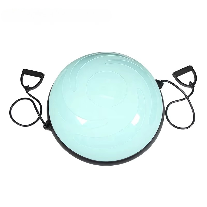Pilates Yoga Ball Workout - Logo PVC balansbal met weerstandsband en