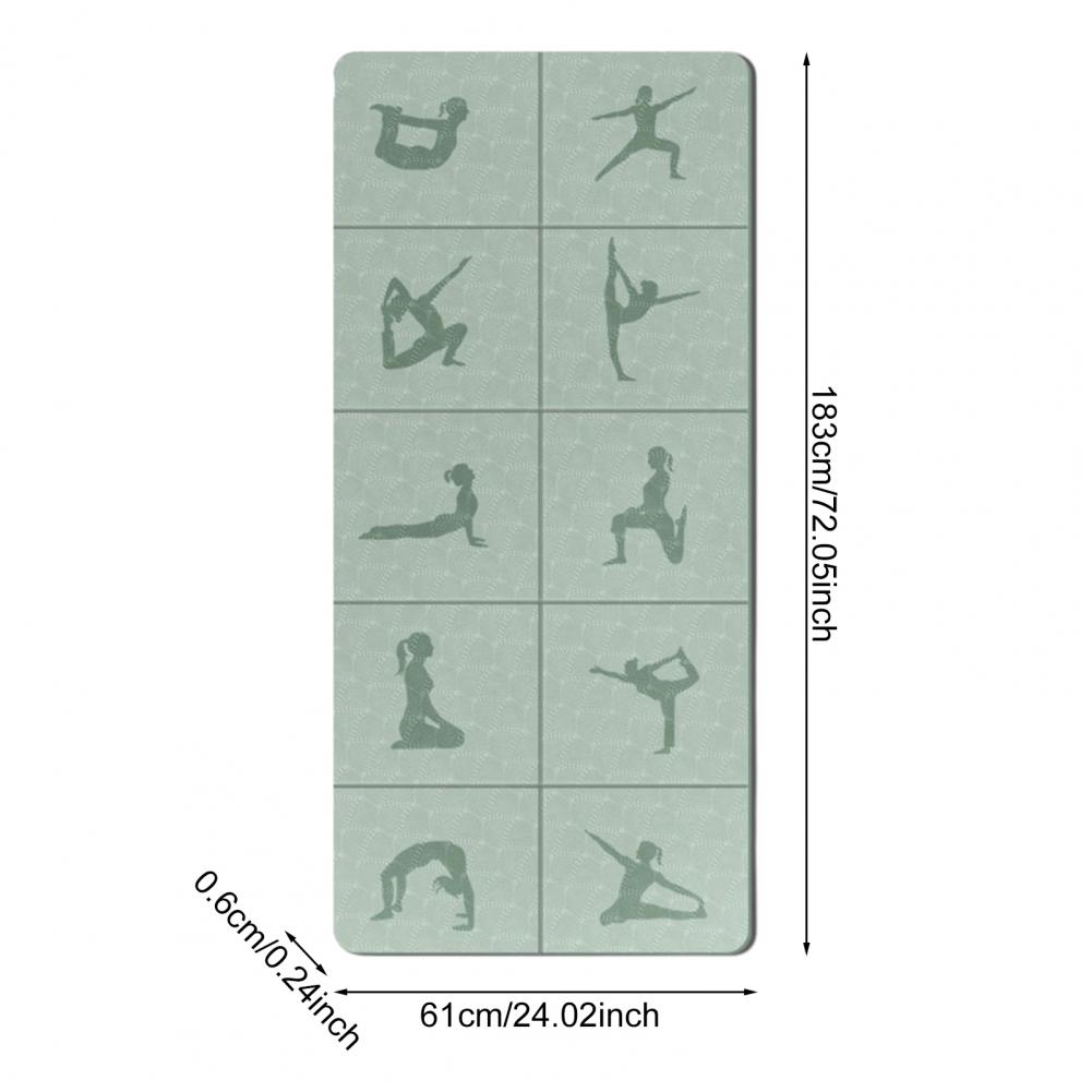Pilates Yoga Mat Workout - Opvouwbare yogamat Extra draagbaar Reizen Dikke
