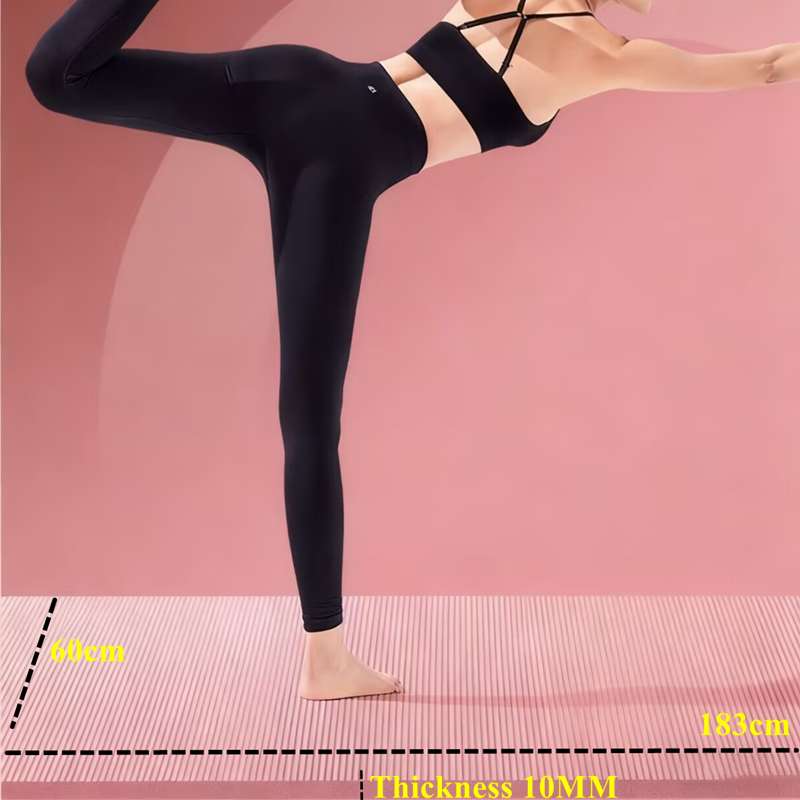 Pilates Yoga Mat Workout - Training 183x60cm Antislip Training Indoor 20mm