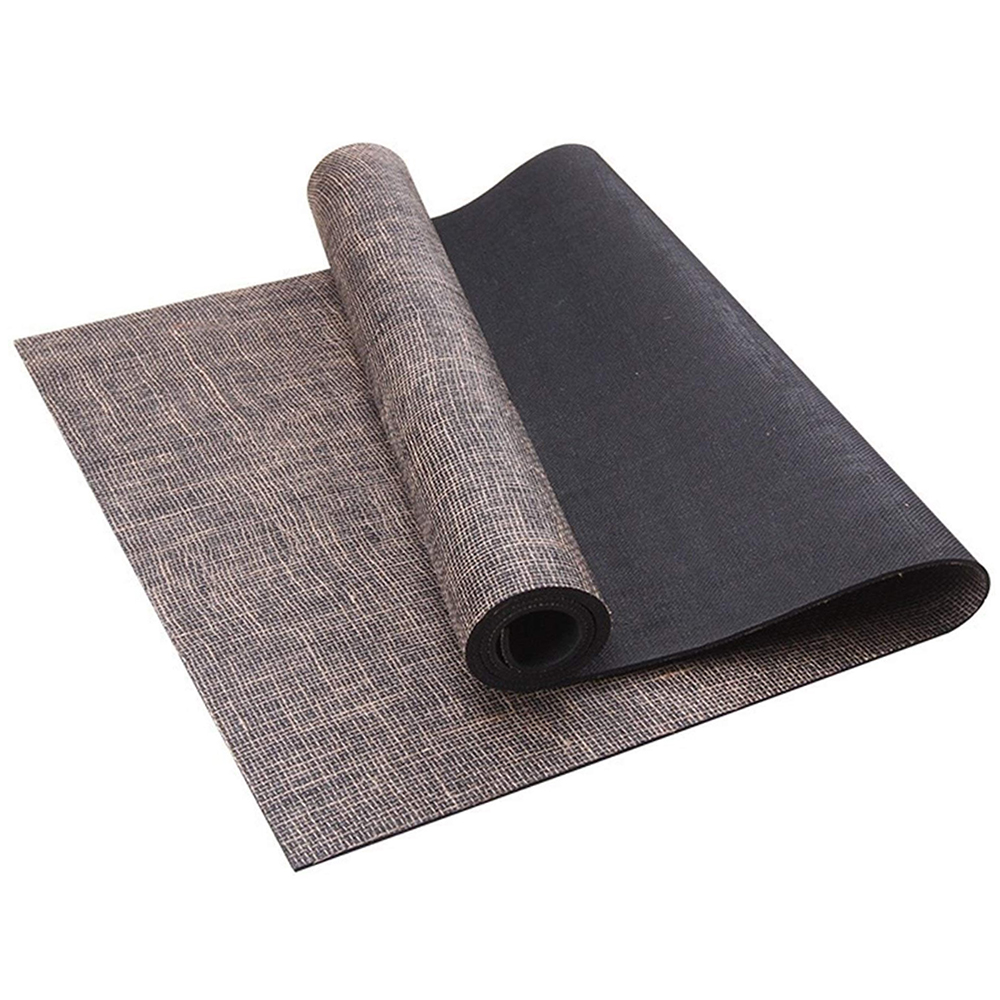 Pilates Yoga Mat Workout - Yogamat van natuurlijk rubber en jute,