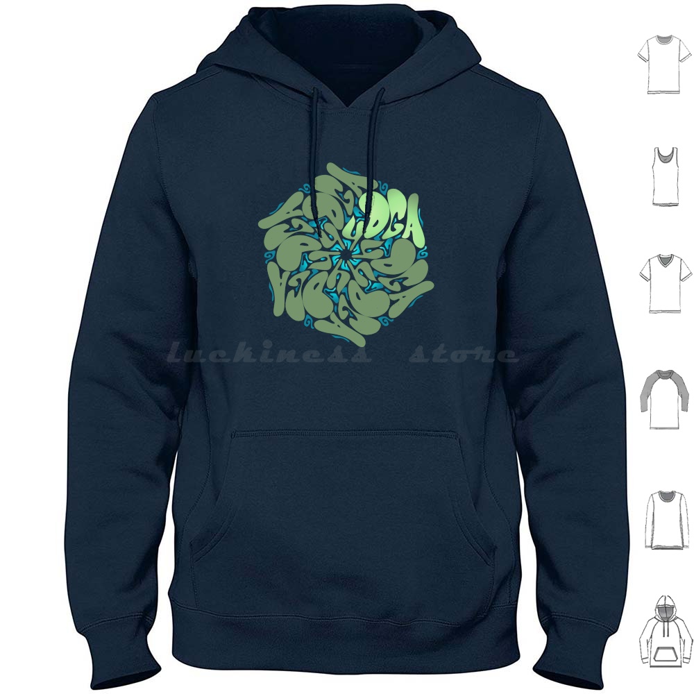 Pilates Yin Yoga - Kalmerende Mandala Yoga Design Hoodie Katoen