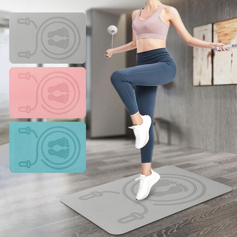 Pilates Yoga Mat Workout - 6mm Springtouwmat TPE Materiaal Anti-Stoot Anti-Geluid