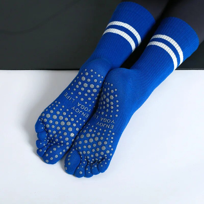 Yoga Pilates Yoga - Vrouwen Ademende Yoga Sokken Mid-Tube Non-Slip