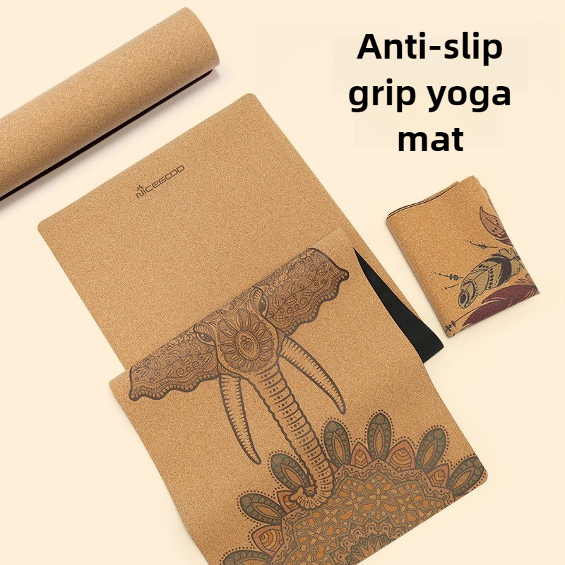 Pilates Yoga Mat Workout - Pilates-uitrusting Yogamat Antislip kurkhoes, extra dikke
