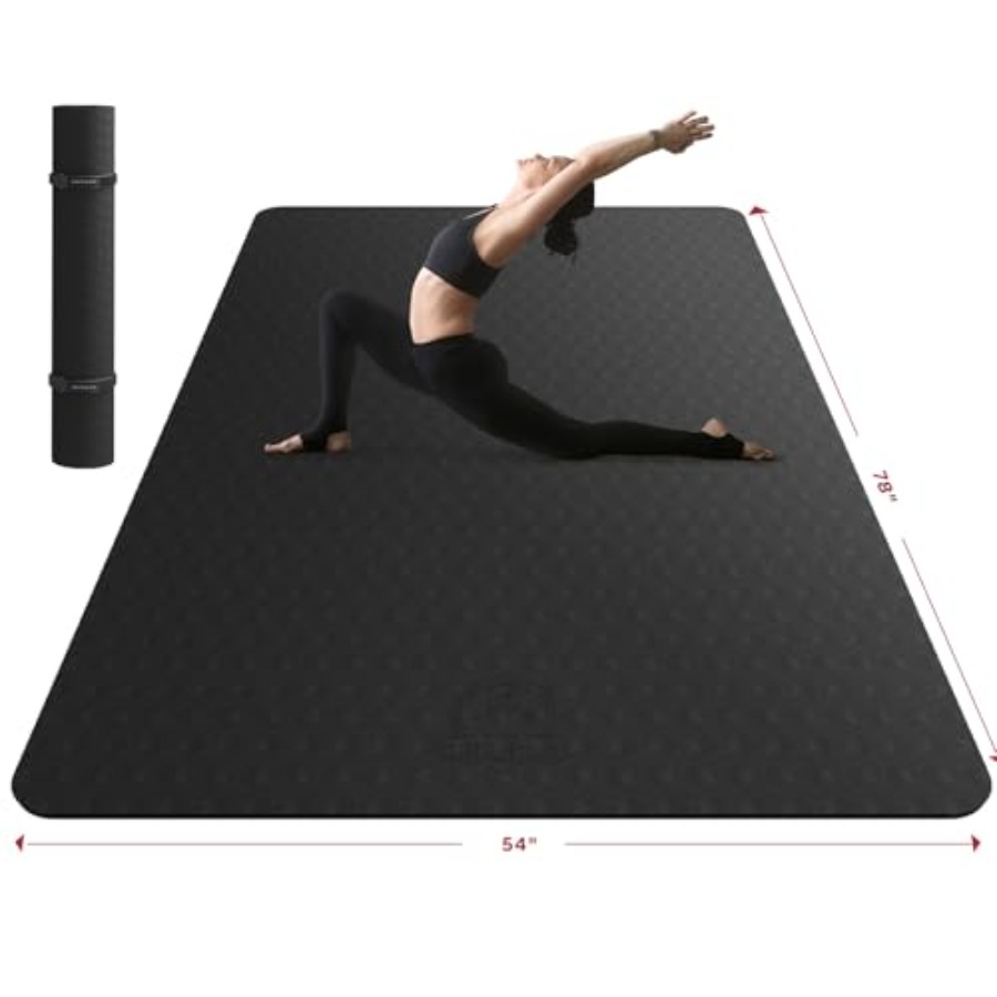 Pilates Yoga Mat Workout - Extra grote yogamat voor thuisworkouts, yoga,
