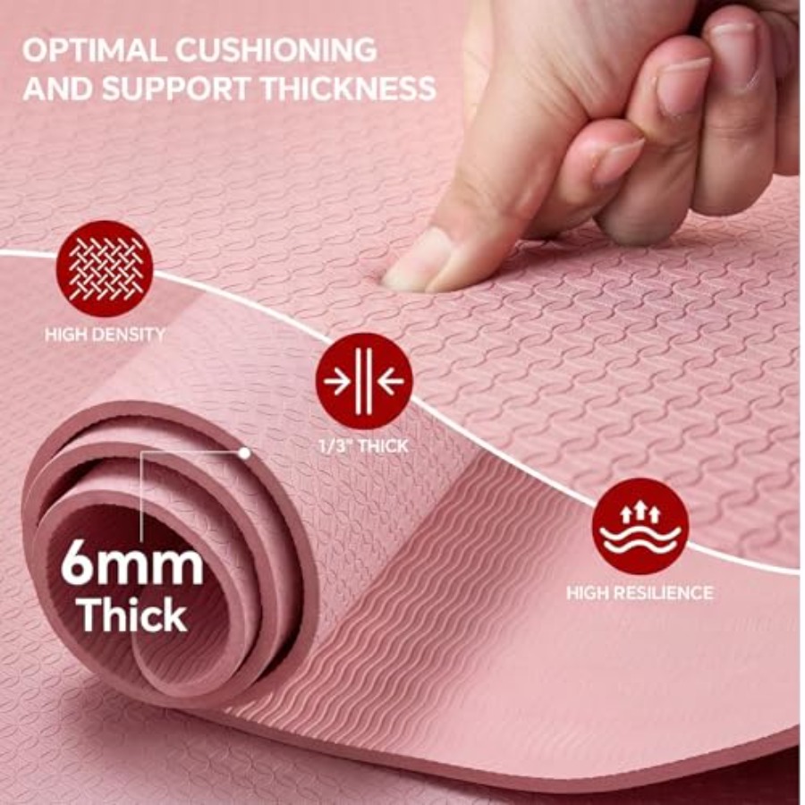 Extra grote yogamat voor thuis - Pilates Yoga Mat Workout recensie en prijs