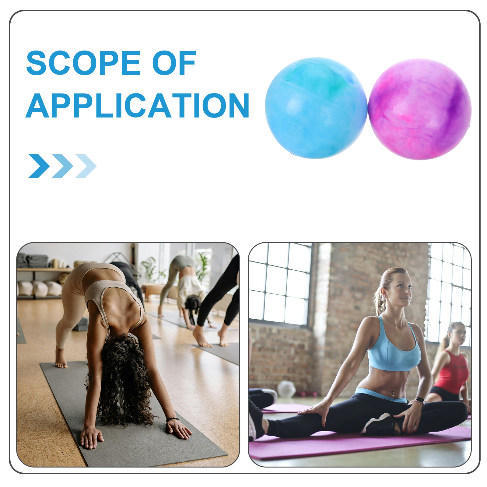 2 stuks yoga ballen, kleine op - Pilates Yoga Ball Workout recensie en prijs