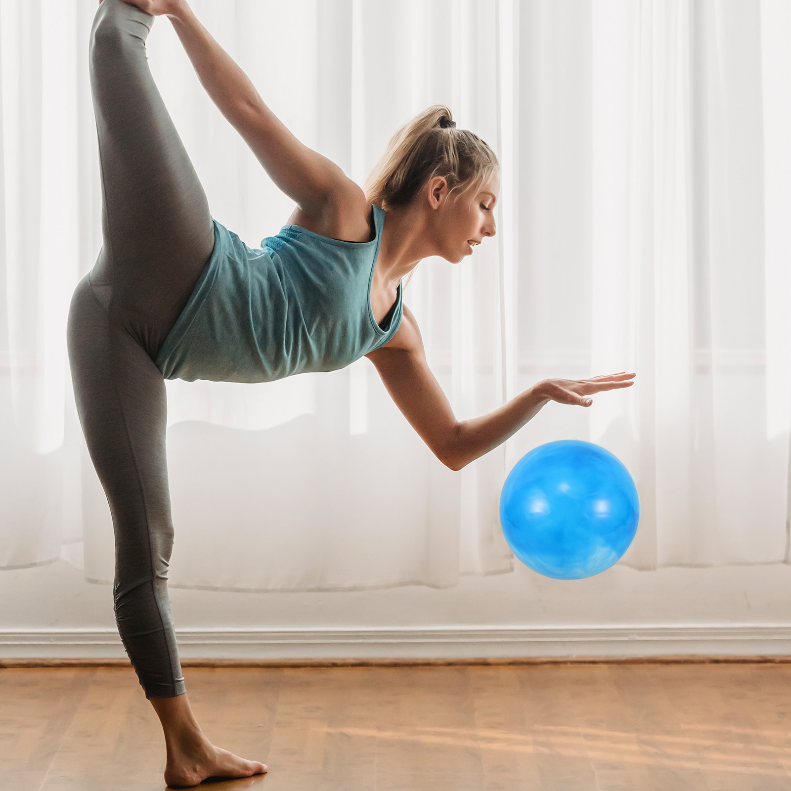 25 cm kleurrijke aquarel desig - Pilates Yoga Ball Workout recensie en prijs