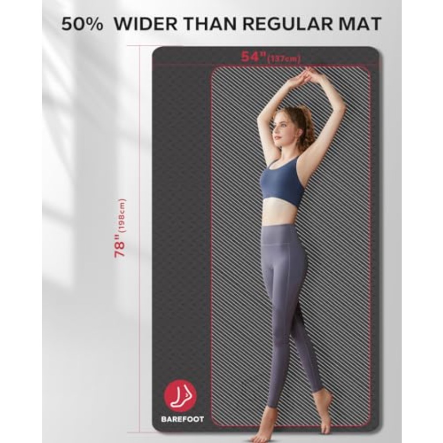 Extra grote yogamat voor thuis - Pilates Yoga Mat Workout recensie en prijs