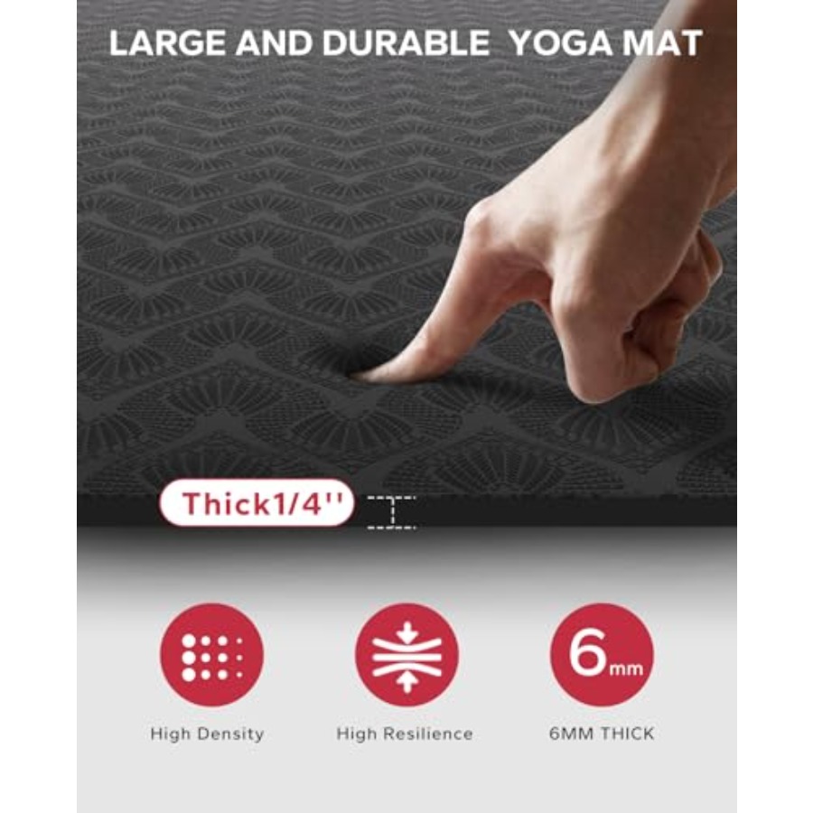 Extra grote yogamat voor thuis - Pilates Yoga Mat Workout recensie en prijs